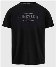 Funky Buddha Ανδρικό T-shirt Κοντομάνικο Μαύρο