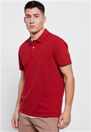 Funky Buddha Ανδρικό T-shirt Κοντομάνικο Polo Deep Red από το Plus4u