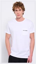 Funky Buddha Ανδρικό T-shirt Λευκό Μονόχρωμο από το Outletcenter