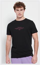 Funky Buddha Ανδρικό T-shirt Μαύρο με Λογότυπο από το Outletcenter