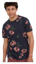 Funky Buddha Ανδρικό T-shirt Navy Μπλε Floral από το Z-mall