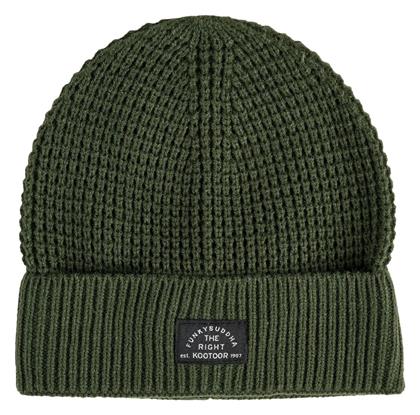 Funky Buddha Ανδρικός Beanie Σκούφος σε Χακί χρώμα