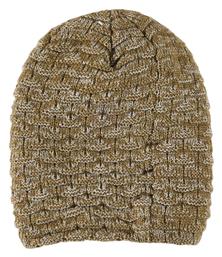 Funky Buddha Beanie Γυναικείος Σκούφος Πλεκτός σε Χακί χρώμα από το Outletcenter