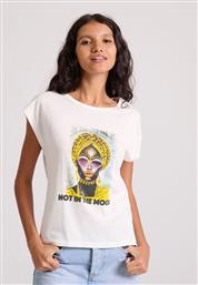 Funky Buddha Γυναικείο T-shirt Λευκό από το Altershops