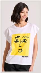 Funky Buddha Γυναικείο T-shirt Λευκό από το Funky Buddha