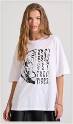 Funky Buddha Γυναικείο T-shirt Λευκό από το Funky Buddha