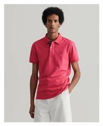 Gant Ανδρική Μπλούζα Polo Κοντομάνικη Sunset Pink από το Z-mall