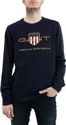 Gant Ανδρικό Φούτερ Navy Μπλε 2046071-433 από το Z-mall