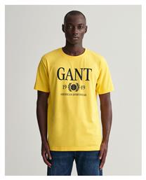 Gant Ανδρικό T-shirt Eggshell με Λογότυπο από το Z-mall