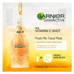 Garnier SkinActive Vitamin C Shot Μάσκα Προσώπου για Αναζωογόνηση 33gr