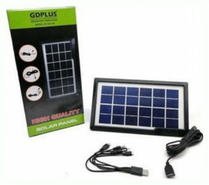 GDPLUS GD-10X Ηλιακός Φορτιστής Φορητών Συσκευών 3.8W 6V με σύνδεση USB από το Public