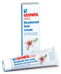 Gehwol Med Foot Cream Αποσμητικό 24h σε Κρέμα για Μύκητες Ποδιών 125ml