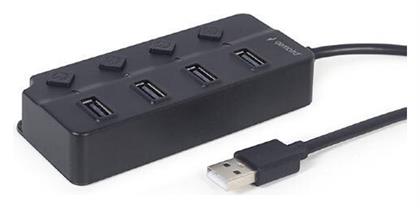 Gembird USB 2.0 Hub 4 Θυρών με σύνδεση USB-A και Εξωτερική Παροχή Ρεύματος