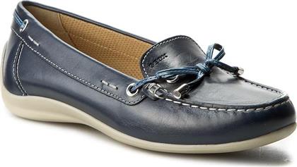 Geox D Yuki A Δερμάτινα Γυναικεία Loafers σε Navy Μπλε Χρώμα από το Z-mall