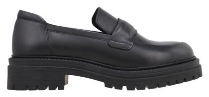 Geox Δερμάτινα Γυναικεία Loafers σε Μαύρο Χρώμα από το Epapoutsia