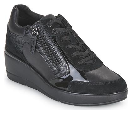 Geox Γυναικεία Sneakers Μαύρα από το Parex