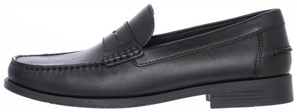 Geox New Damon B Δερμάτινα Ανδρικά Loafers σε Μαύρο Χρώμα από το Mustshoes