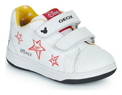 Geox Παιδικά Sneakers Ανατομικά με Σκρατς Λευκά από το Modivo