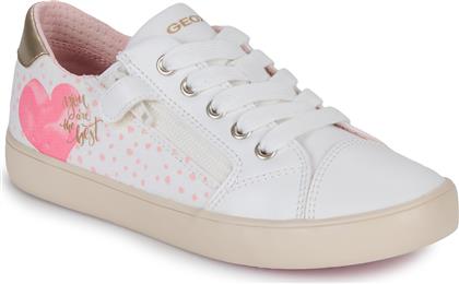Geox Παιδικά Sneakers Gisli Ανατομικά για Κορίτσι Λευκά από το Spartoo