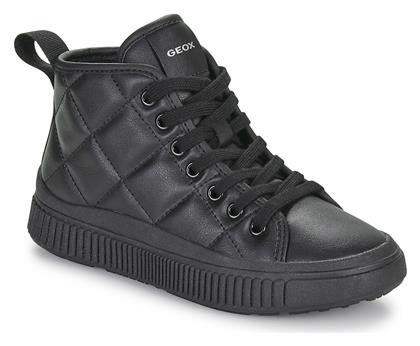 Geox Παιδικά Sneakers High Ανατομικά Μαύρα