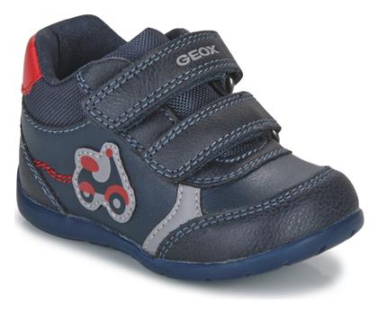 Geox Παιδικά Sneakers με Σκρατς Navy Μπλε