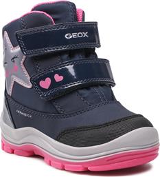 Geox Παιδικές Μπότες Χιονιού για Κορίτσι Navy Μπλε Flanfil