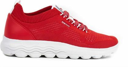 Geox Spherica Γυναικεία Ανατομικά Sneakers Κόκκινα