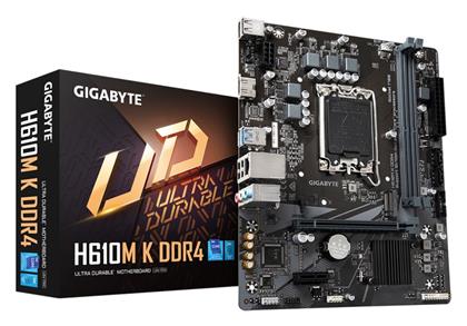 Gigabyte H610M K DDR4 Ver.1.0 Motherboard Micro ATX με Intel 1700 Socket