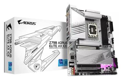 Gigabyte Z790 Aorus Elite AX ICE Wi-Fi Motherboard ATX με Intel 1700 Socket