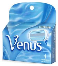 Gillette Venus Smooth Ανταλλακτικές Κεφαλές με 3 Λεπίδες και Λιπαντική Ταινία 4τμχ