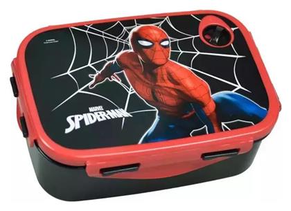 Gim Πλαστικό Παιδικό Δοχείο Φαγητού Spiderman Μαύρο 17.5 x 13 x 7εκ.