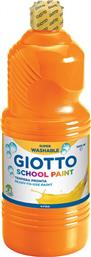 Giotto Τέμπερα School Paint 500ml Πορτοκαλί από το Moustakas Toys