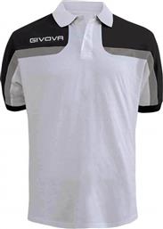 Givova Polo Spring Ανδρική Μπλούζα Polo Κοντομάνικη Λευκή από το MybrandShoes