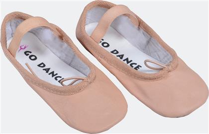 Go Dance Leather Ballet Full Sole 7026 PINK