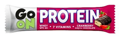 Go On Nutrition Protein Μπάρα με 20% Πρωτεΐνη & Γεύση Cranberry Goji Chocolate 50gr