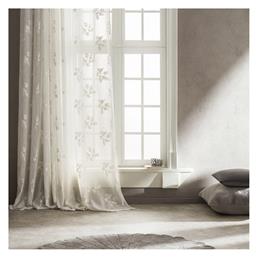 Gofis Home Κουρτίνα με Τρουκς Leaf 532 05 Off White 140x280εκ.