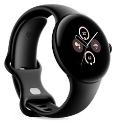 Google Pixel Watch 2 Aluminium με Παλμογράφο (Matte Black / Obsidian Active Band)