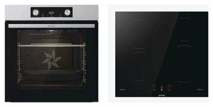 Gorenje Εντοιχιζόμενος άνω Πάγκου με Επαγωγικές Εστίες Inox BO6737E02X + GI641BSC