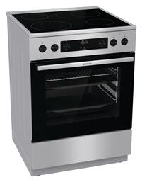 Gorenje GECS6C70XPA Κουζίνα 71lt με Κεραμικές Εστίες Π60εκ. Inox