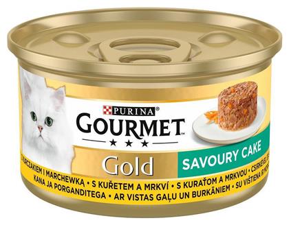 Gourmet Gourmet Gold Υγρή Τροφή Γάτας σε Κονσέρβα με Κοτόπουλο Savoury Cake 85gr από το ΑΒ Βασιλόπουλος