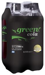 Green Cola Stevia Μπουκάλι Cola με Ανθρακικό Χωρίς Ζάχαρη 4x500ml Κωδικός: 34679620 από το e-Fresh