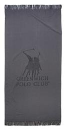 Greenwich Polo Club 3783 Πετσέτα Θαλάσσης Βαμβακερή Γκρι με Κρόσσια 170x80εκ. από το Katoikein