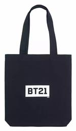 Grupo Erik BT21 Βαμβακερή Τσάντα για Ψώνια σε Μαύρο χρώμα