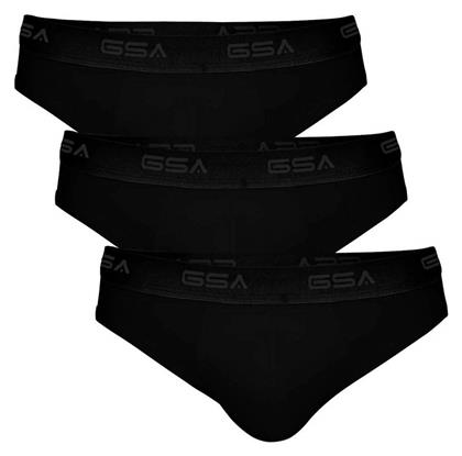 GSA Ανδρικά Σλιπ 3Pack Μαύρα