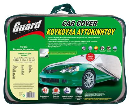 Guard Hatchback Κουκούλα Αυτοκινήτου με Τσάντα Μεταφοράς 438x157x132cm Αδιάβροχη XLarge για Hatchback