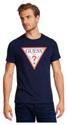 Guess Ανδρικό T-shirt Κοντομάνικο Navy Μπλε από το Karakikes