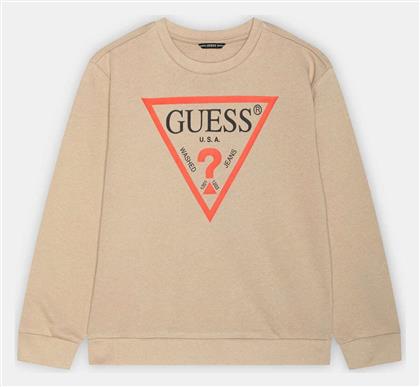 Guess Fleece Παιδικό Φούτερ Μπεζ Core