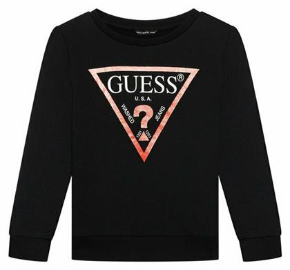 Guess Fleece Παιδικό Φούτερ Μαύρο