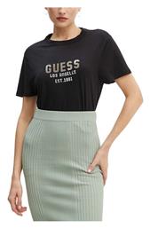 Guess Γυναικείο T-shirt Ασημί - Μαύρο από το ProjectShops