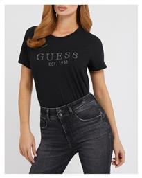 Guess Γυναικείο T-shirt Μαύρο